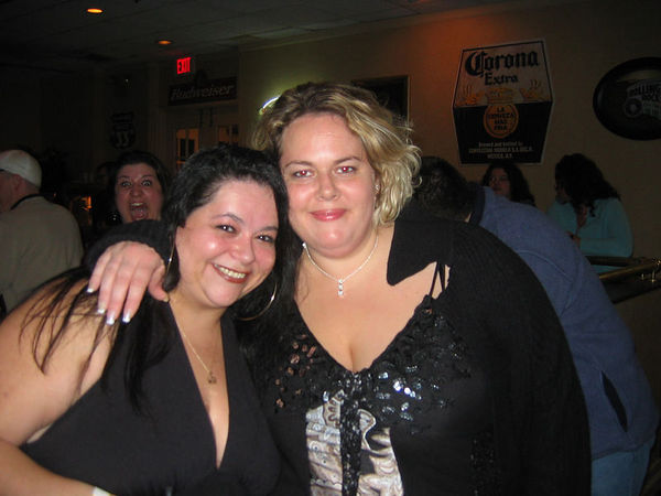 Friends posing together at an Ample Beauties party